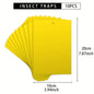 10 Pcs Yellow Double-Sided Greenhouse Sticky Traps – Catch Flying Insects Indoors & Outdoors - Hiccupzz