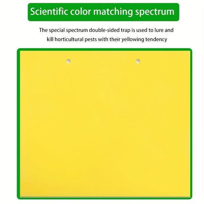 10 Pcs Yellow Double-Sided Greenhouse Sticky Traps – Catch Flying Insects Indoors & Outdoors - Hiccupzz