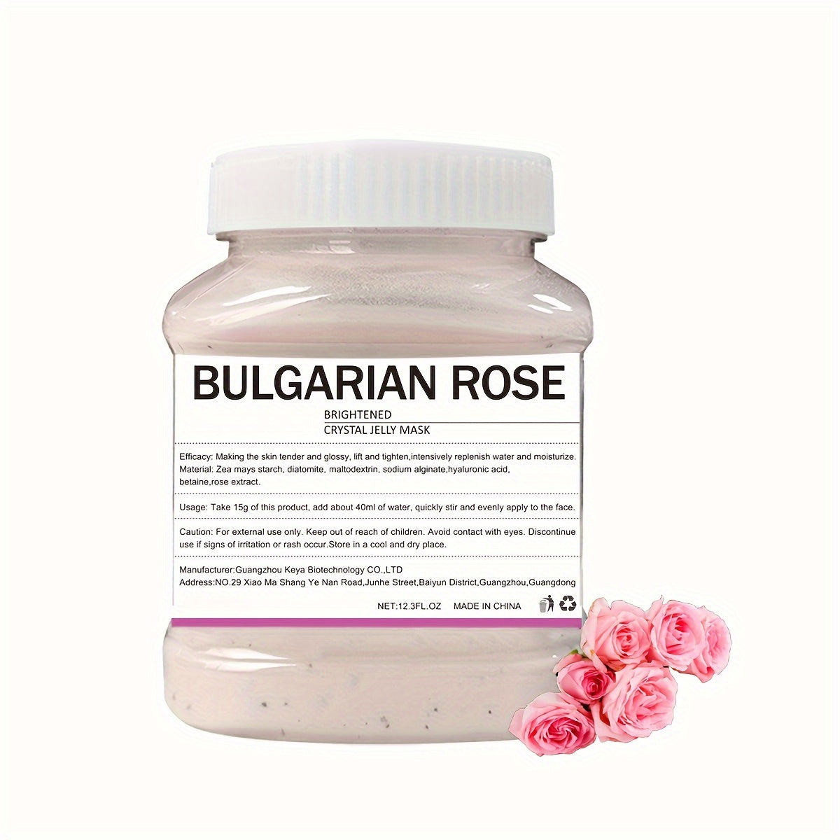 Rose Collagen Jelly Mask - 350g Moisturizing, Firming, Cleansing Peel-Off Facial Mask