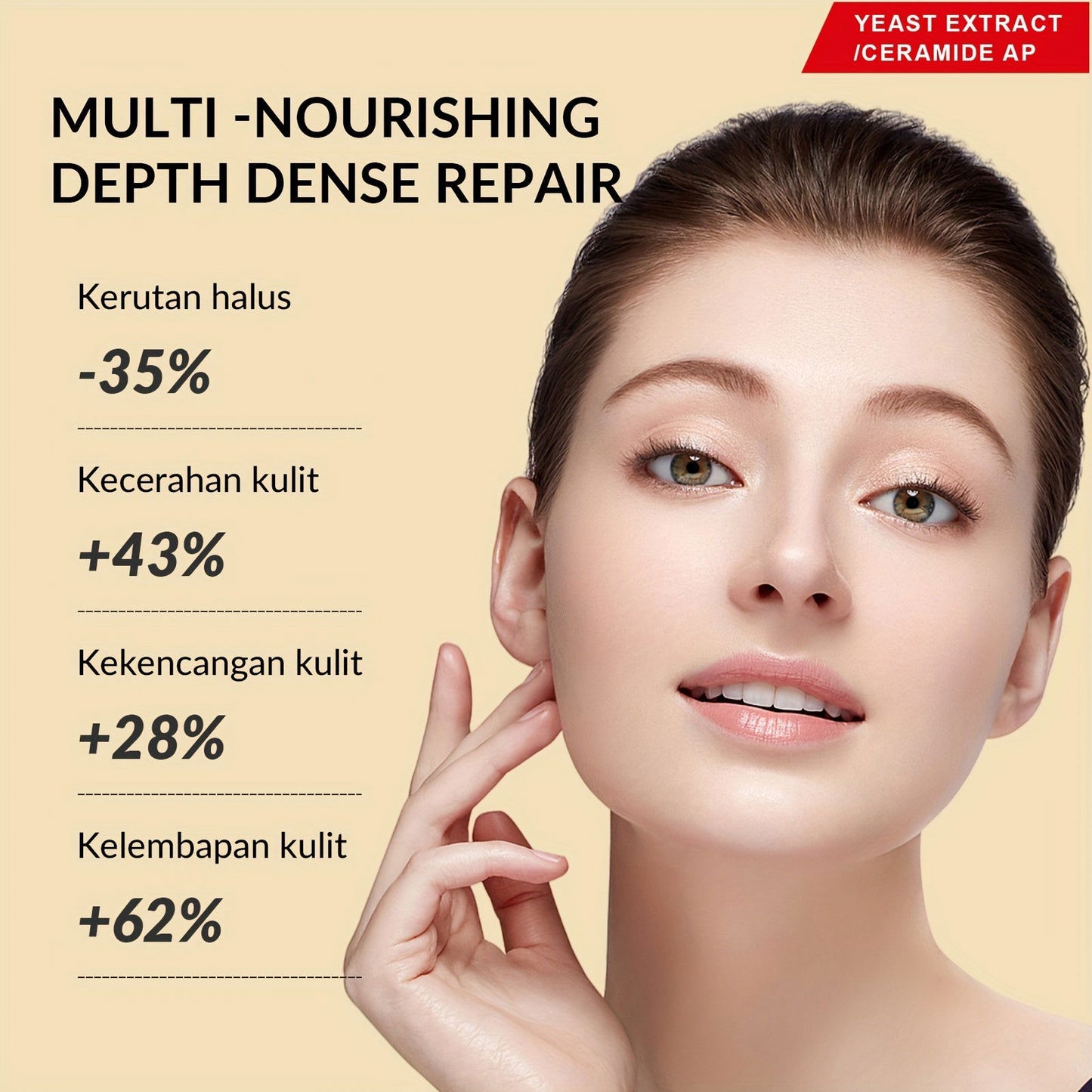 12-Pcs Cherry Ceramide & Niacinamide Essence Face Masks, 25G - Moisturizing & Soothing Spa Facial Care For All Skin Types, Alcohol-Free With Hyaluronic Acid - Hiccupzz