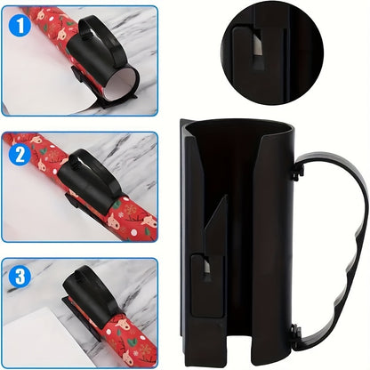 Festive Gift Wrapping Paper Roll Cutter with Handle - Easy Sliding Clamp Tool for Adults - Hiccupzz