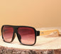 Wooden square sunglasses - Hiccupzz
