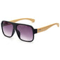 Wooden square sunglasses - Hiccupzz