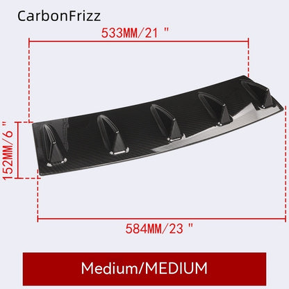 Car Modified General Rear Bumper Chassis Shark Fin Flow Deflector - Hiccupzz