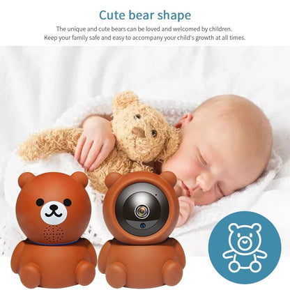 Bear Camera1080P Wifi IP Camera Auto Tracking IR Night Vision Home Security Camera - Hiccupzz
