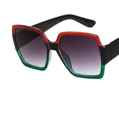 Colorful glitter sunglasses retro sunglasses - Hiccupzz