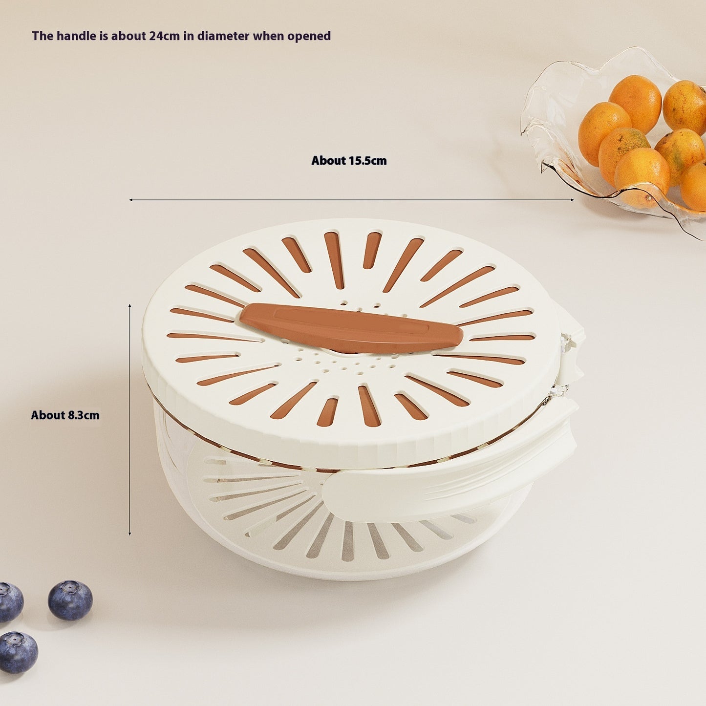 Fruit & Vegetable Drain Basket with Lid