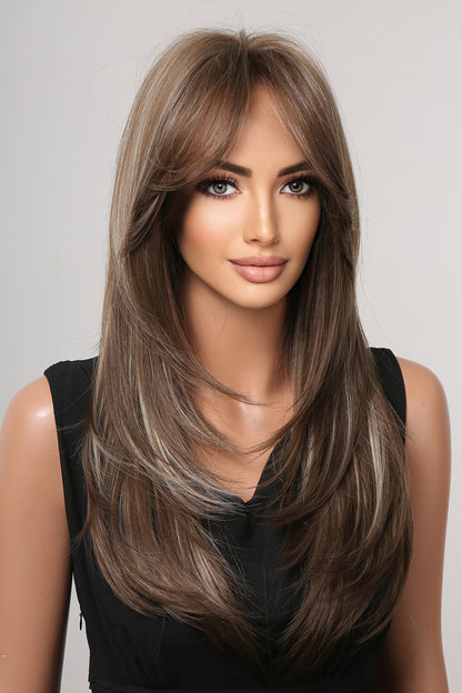13*1" Full-Machine Wigs Synthetic Long Straight 22" - Hiccupzz