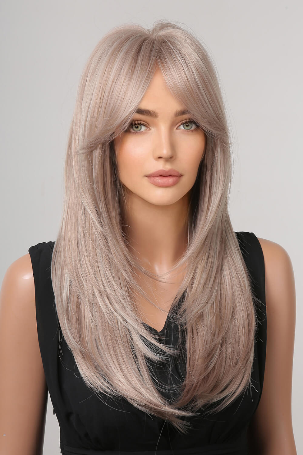 13*1" Full-Machine Wigs Synthetic Long Straight 22" - Hiccupzz