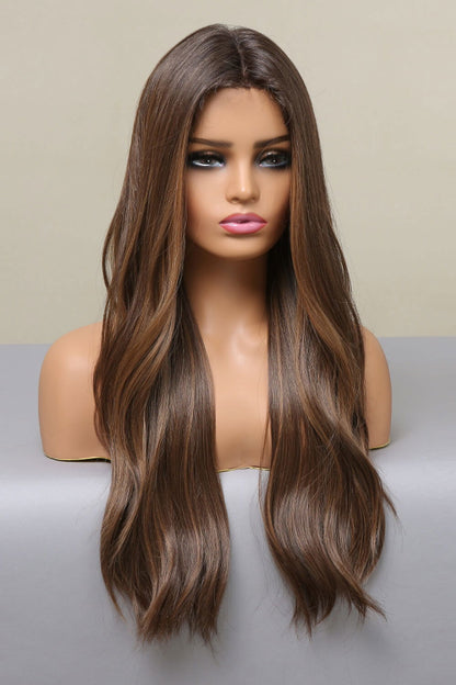 13*2" Lace Front Wigs Synthetic Long Wave 26" Heat Safe 150% Density - Hiccupzz