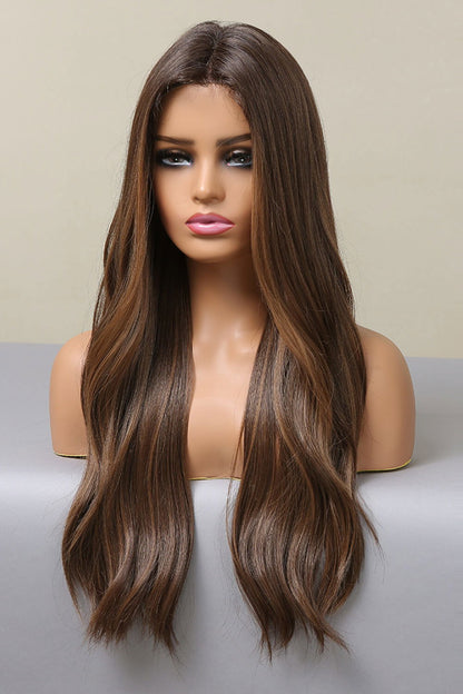13*2" Lace Front Wigs Synthetic Long Wave 26" Heat Safe 150% Density - Hiccupzz