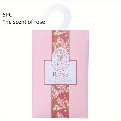 5pcs Hanging Perfume Wardrobe Sachet Sachet Wardrobe Mildew - Hiccupzz
