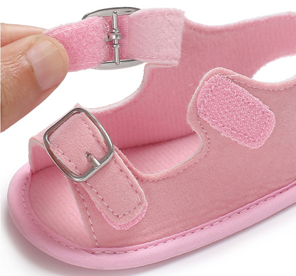 6-12 months handmade light baby sandals 0-1 soft bottom summer BB cloth baby toddler shoes - Hiccupzz