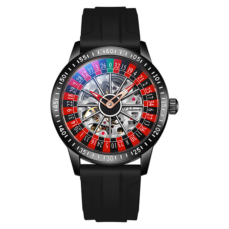 2024 Men's Automatic Mechanical Watch - Waterproof, Gaming Plate Design, Trendy & Personalized