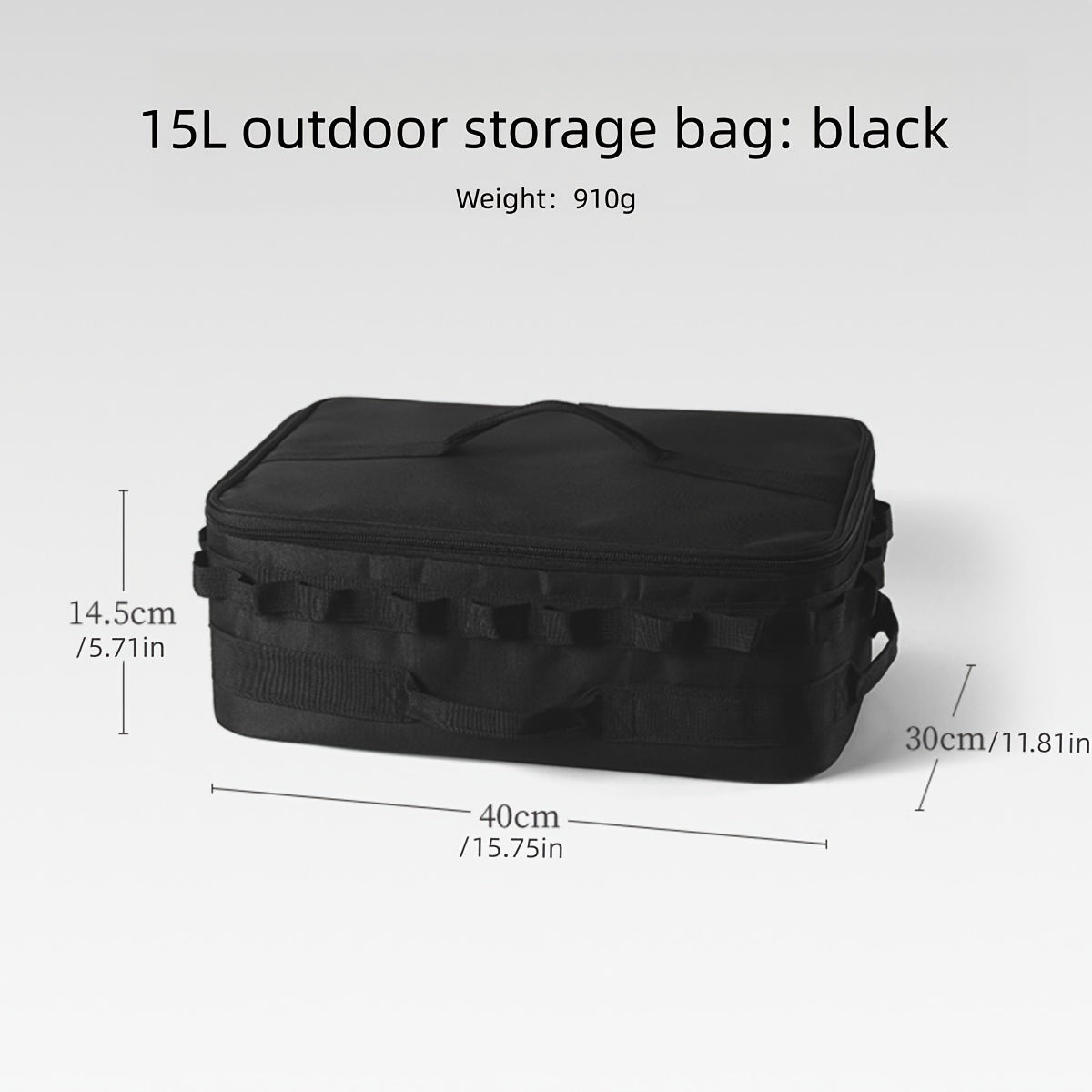 15L Large Capacity Outdoor Cooking Utensils Storage Bag with Picnic Pot & Gas Canister Holder - Hiccupzz