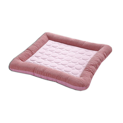 Pet Cooling Pad Bed For Dogs Cats Puppy Kitten Cool Mat Pet Blanket Ice Silk Material Soft For Summer Sleeping  Blue Breathable - Hiccupzz