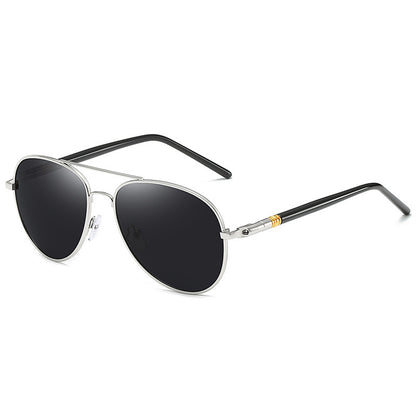 Polarized Sunglasses Men's Metal Sunglasses Color Film Sunglasses - Hiccupzz