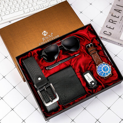 Stylish Men Wrist Watch Wallet Sunglasses Suit Gift - Hiccupzz