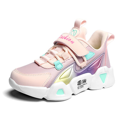 Blue Boys' Single Shoes, Casual Children's Leather, Boys' Students, Big Kids' Soft-soled Sneakers - Hiccupzz