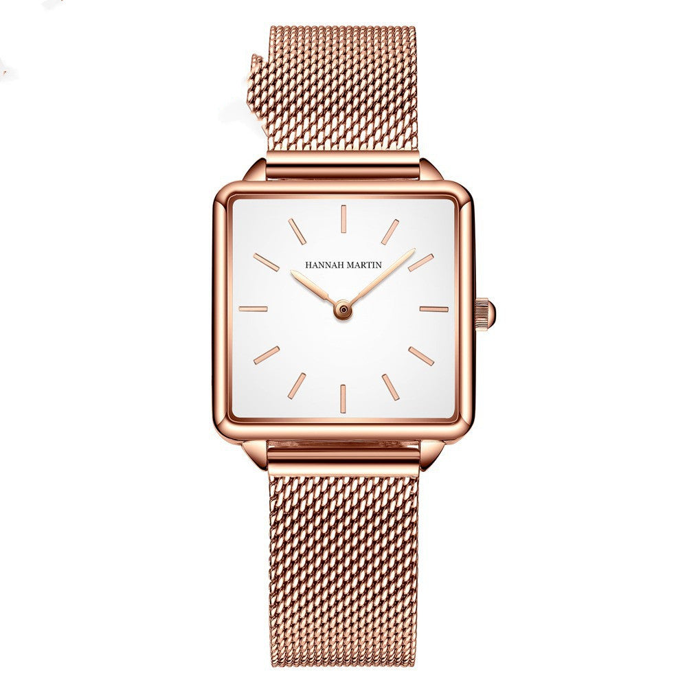 Fashion Small Square Watch Women's Watch Japanese Movement Students Square Women's Watch