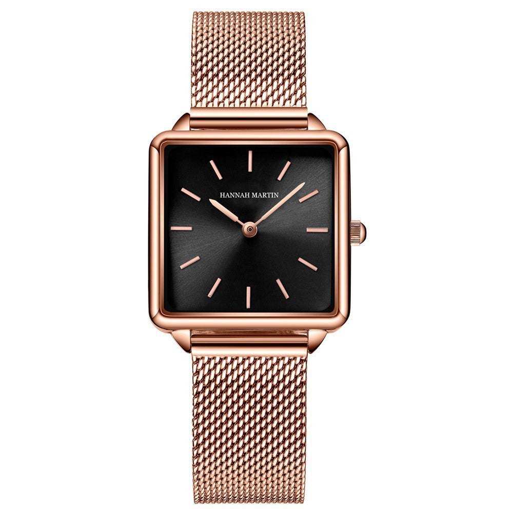 Fashion Small Square Watch Women's Watch Japanese Movement Students Square Women's Watch