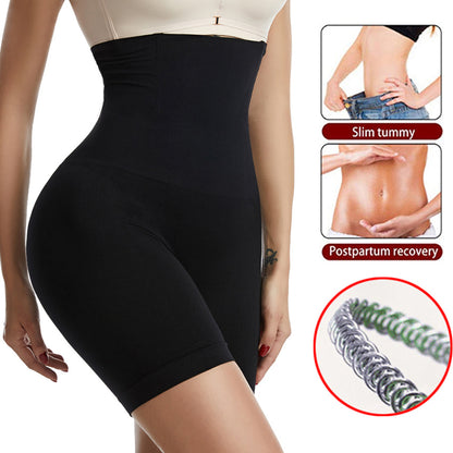 Womens High Waist Firm Tummy Control Shapewear Shorts Bodysuit - Seamless Mid-Thigh Slimmer - Comfortable Panty Style for a Sleek Silhouette - Ideal for Ladies - Hiccupzz