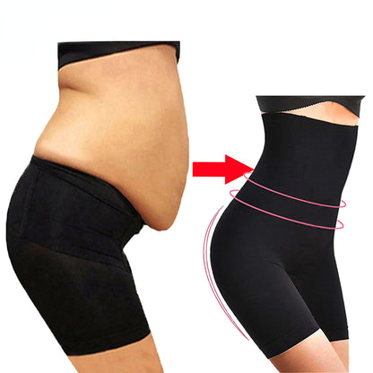 Womens High Waist Firm Tummy Control Shapewear Shorts Bodysuit - Seamless Mid-Thigh Slimmer - Comfortable Panty Style for a Sleek Silhouette - Ideal for Ladies - Hiccupzz