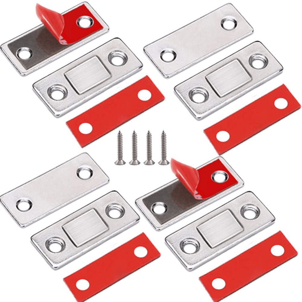 5 Pcs Set Cabinet Magnetic Connectors - Ultra-Thin Door Magnetic Clasps for Drawer Bonding