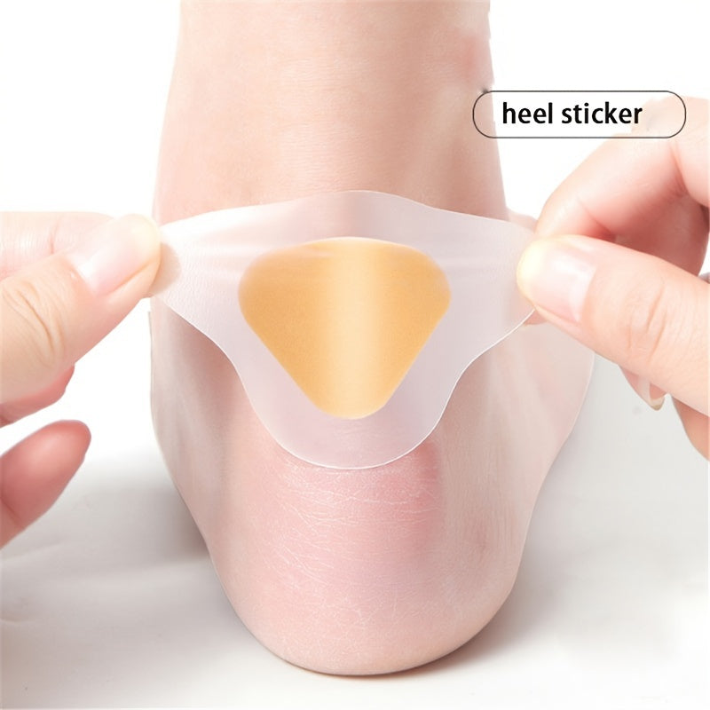 Gel Heel Protectors: Sticky Blister Pads and Heel Liner Shoe Stickers for Foot Care (10/20 pcs)