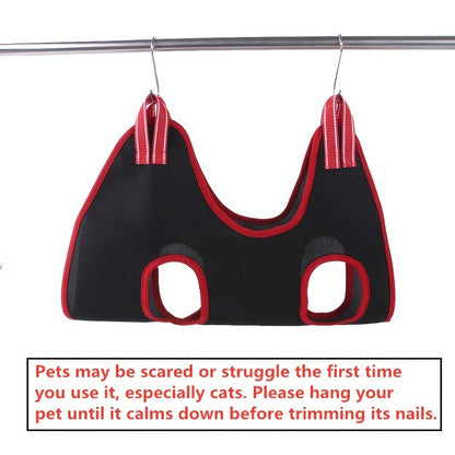 Pet Grooming Hammock For Dog & Cat, Cat Hammock Restraint Bag For Bathing Trimming Nail Clipping - Hiccupzz