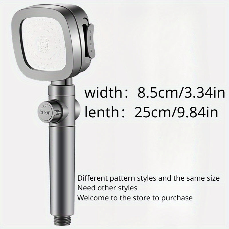 1pc Filtered RV Shower Head with One-Button Water Stop - Enjoy a Refreshing and Clean Shower Experience