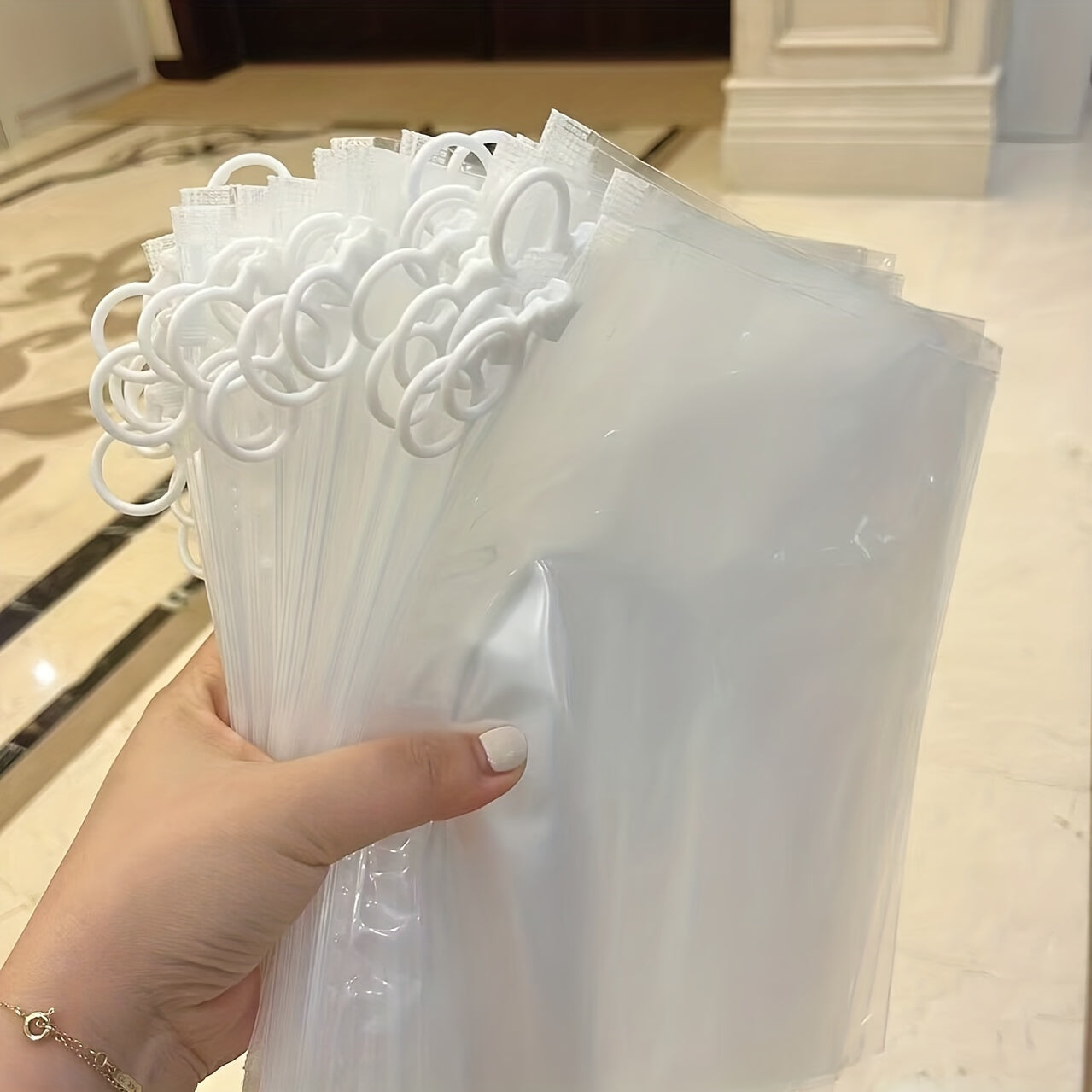 10pcs Extra Thick Transparent Zipper Storage Bags – Ideal for Stationery, Travel, Cosmetics, and Sundries