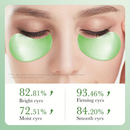 60pcs/box, Moisturizing and Firming Aloe Vera Collagen Eye Mask for Youthful and Radiant Eyes - Hiccupzz