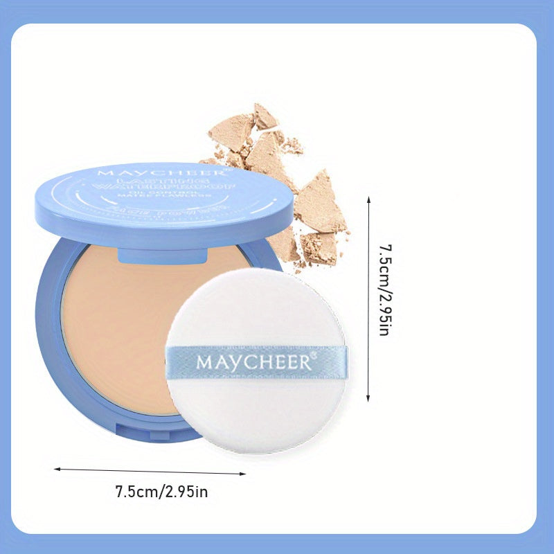 3 colors Matte Face Powder - Long Lasting Oil Control Setting Powder for Flawless Makeup with Puff Included