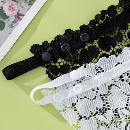 3 pcs Elegant Floral Lace Chest Cover with Semi-Sheer Anti-Peep Shield Pads - Women's Lingerie & Underwear Accessory - Hiccupzz