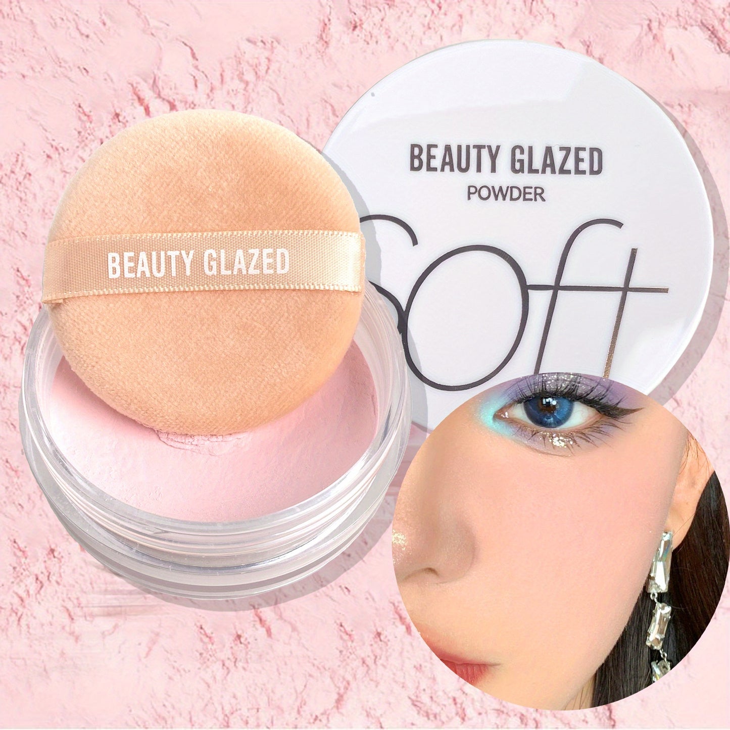 Oil-Control Loose Powder - Long-Lasting, Waterproof, Sweatproof, Matte Finish for Flawless Makeup