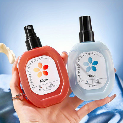 Nicor Clothes Mite Removal Fragrance Spray, 4.06oz, Long-Lasting and Antistatic, Freshens Air and Fabrics for Pillows, Couches, Towels - Hiccupzz