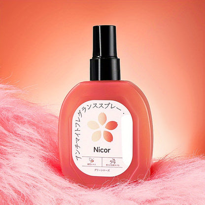 Nicor Clothes Mite Removal Fragrance Spray, 4.06oz, Long-Lasting and Antistatic, Freshens Air and Fabrics for Pillows, Couches, Towels - Hiccupzz