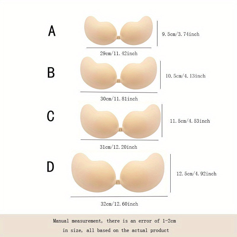 Invisible Stick-On Lift Bra, Strapless & Seamless Push Up Self-Adhesive Bra, Soft & Supportive, Women's Lingerie & Underwear