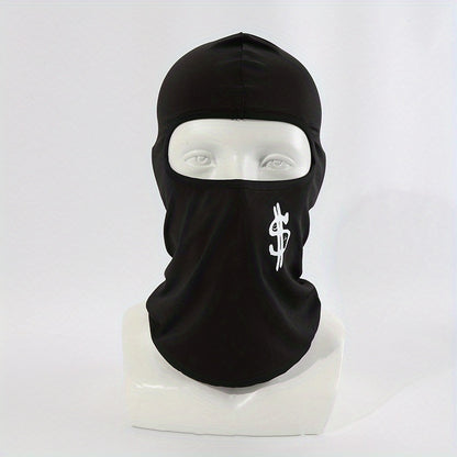 UV Protection Punk Style Balaclava – Dollar Print Breathable Full Face Mask Helmet Liner for Cycling, Skiing, Hiking, Fishing, and Outdoor Sports - Hiccupzz