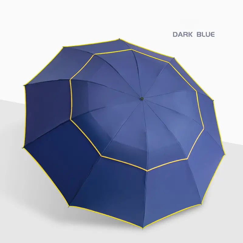 Solid Color Large 10 Ribs Folding Umbrella - Casual, Lightweight, Durable, Portable & Windproof Umbrella for Men & Women