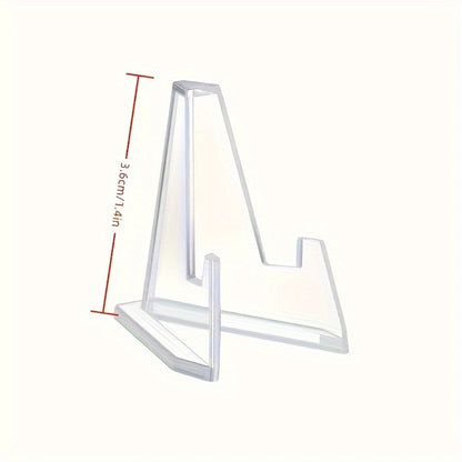 Acrylic Easel Stands: Clear Mini Display Holders (2/6/10/12 pcs) for Coins, Pocket Watches, Capsules, and Medals - Hiccupzz
