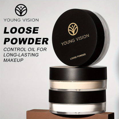 2pcs YOUNG VISION Flawless Finish Loose Powder - Translucent Setting Powder, Blurs Fine Lines & Imperfections, Lightweight, Long-Lasting, Suitable for All Skin Types, Makeup Essential - Hiccupzz