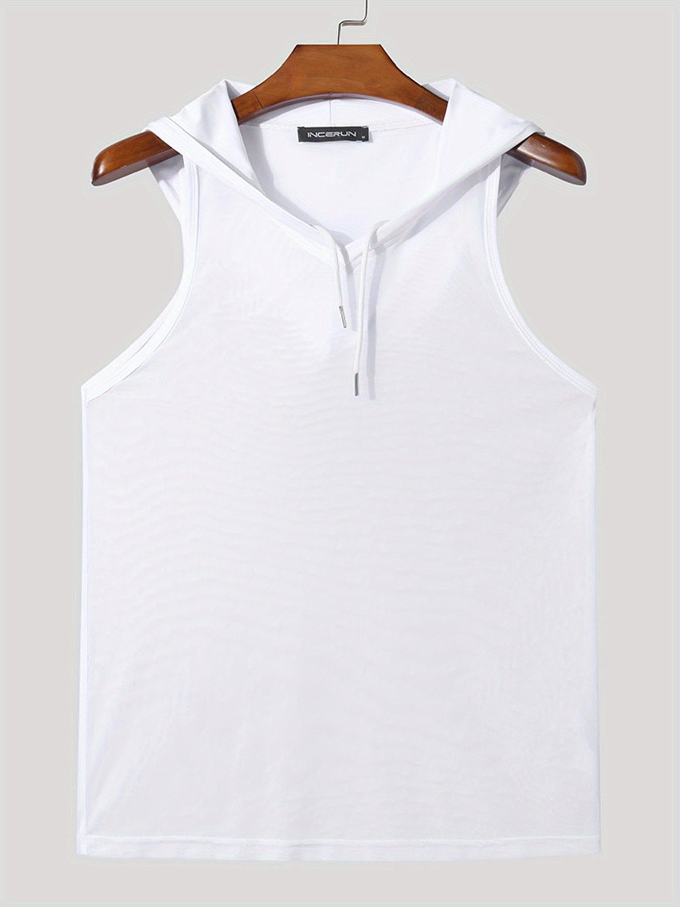 Men's Quick-Dry Hooded Gym Tank Top - Moisture-Wicking Athletic Sleeveless Shirt