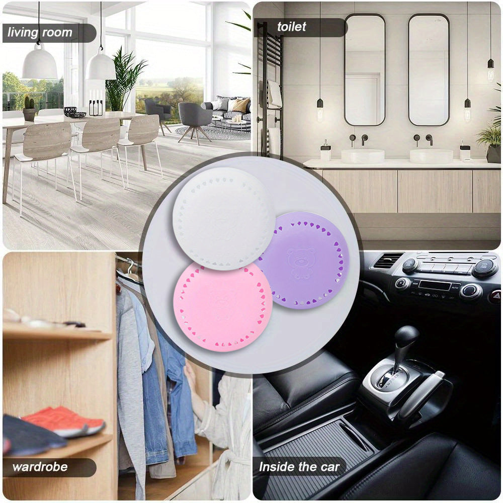 10pcs Long-Lasting Aromatherapy Air Fresheners with Extra Shell - Fragrant Solid Deodorizer Tablets for Home, Car, Bathroom, Bedroom, Wardrobe, and Toilet Odor Removal