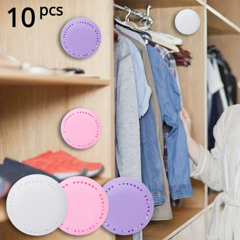 10pcs Long-Lasting Aromatherapy Air Fresheners with Extra Shell - Fragrant Solid Deodorizer Tablets for Home, Car, Bathroom, Bedroom, Wardrobe, and Toilet Odor Removal