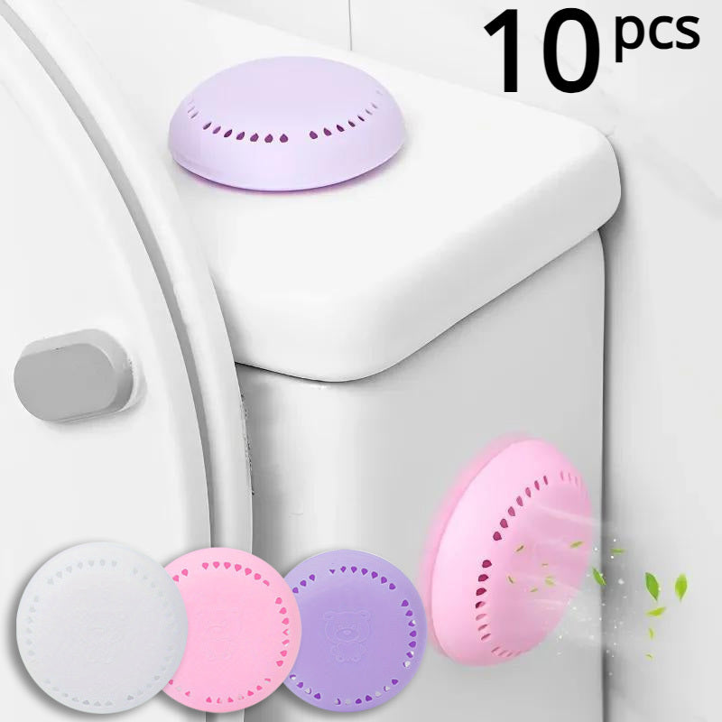 10pcs Long-Lasting Aromatherapy Air Fresheners with Extra Shell - Fragrant Solid Deodorizer Tablets for Home, Car, Bathroom, Bedroom, Wardrobe, and Toilet Odor Removal