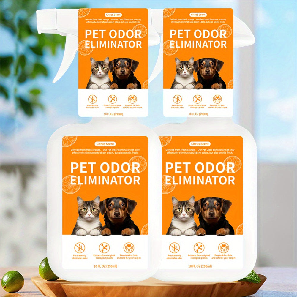 Spray eliminador de olores para mascotas de 10,14 oz: potente desodorante para perros y gatos, seguro para muebles, pisos y ropa