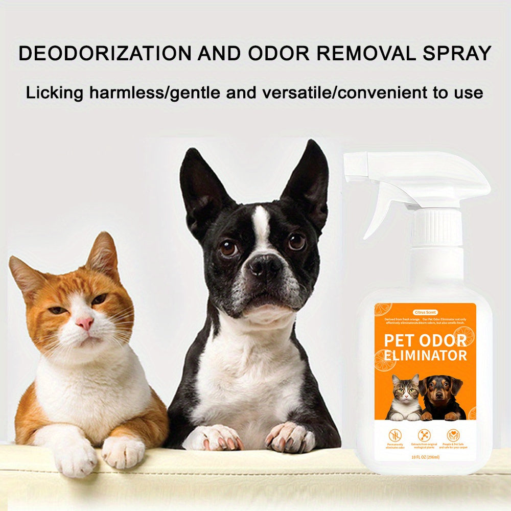 Spray eliminador de olores para mascotas de 10,14 oz: potente desodorante para perros y gatos, seguro para muebles, pisos y ropa