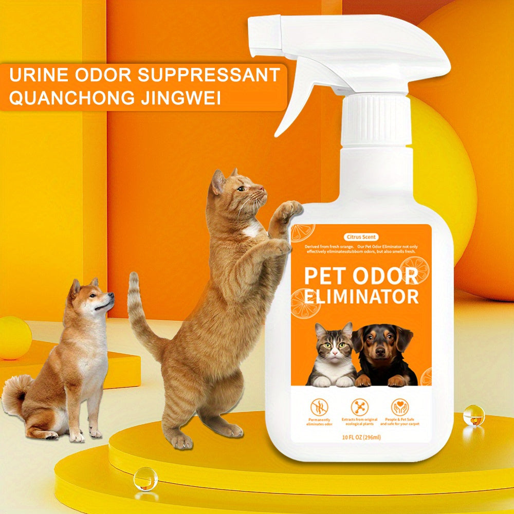 Spray eliminador de olores para mascotas de 10,14 oz: potente desodorante para perros y gatos, seguro para muebles, pisos y ropa